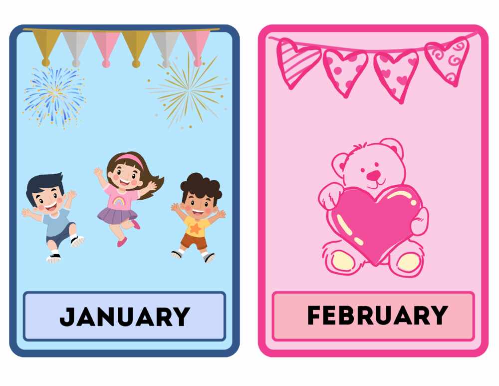 Months of the Year Flashcards